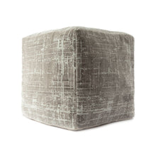 Load image into Gallery viewer, Polyester Blend Ottoman - Gray
