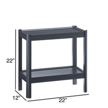 Load image into Gallery viewer, Yonda - Nightstand With 2 Shelves, Poplar And Construction, Design For Bedroom Storage - Black
