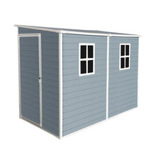 Load image into Gallery viewer, Outdoor Storage Shed With Floor Resin Shed With Two-Window, Waterproof, Lockable Doors For Patio, Yard, Lawn
