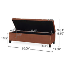 Load image into Gallery viewer, Wendover - Elegant Velvet Tufted Storage Bench With Lift-Up Top And Birch Wood Legs
