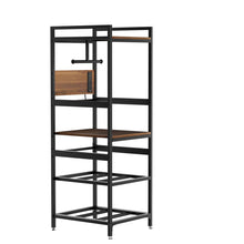 Load image into Gallery viewer, 3D Printer Stand With Filament Storage, T-Type Holder, Built In Power Panelб Open Frame Printer Workstation - Black
