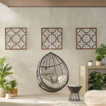 Load image into Gallery viewer, Morris Teardrop - Hanging Chair With Chain And Water Resistant Cushions
