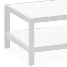 Load image into Gallery viewer, Aluminum Coffee Table With Shelf - White
