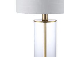 Load image into Gallery viewer, USB Table Lamps With Drum Shades (Set of 2) - Brass
