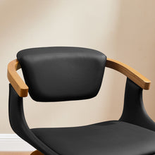 Load image into Gallery viewer, Faux Leather Dining Arm Chair - Black
