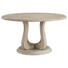 Load image into Gallery viewer, Verdugo - Round Dining Table With Pedestal Base - White Washed

