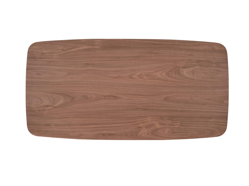 Wood Double Pedestal Base Dining Table - Walnut