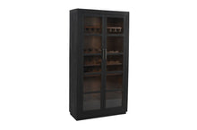 Load image into Gallery viewer, 80" Distressed Solid Wood Bar Cabinet With Two Doors - Dark Gray
