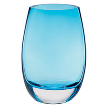 Load image into Gallery viewer, Oval Free Table Vase - Aqua / Clear
