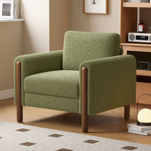 Load image into Gallery viewer, Oversized Accent Chair With Curved Armrests
