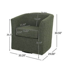 Load image into Gallery viewer, Melodize - Swivel Club Chair With Barrel Shape Design
