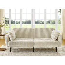 Load image into Gallery viewer, Futon Sofa Bed With Tall Legs

