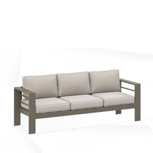Load image into Gallery viewer, All-Weather Patio Sofa With Cushions, 3 Seat Outdoor Couch
