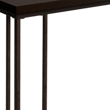 Load image into Gallery viewer, Particle Board Metal Accent Table - Cappuccino
