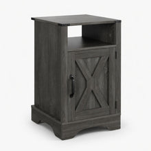 Load image into Gallery viewer, Farmhouse Nightstand, Charging Station &amp; Storage
