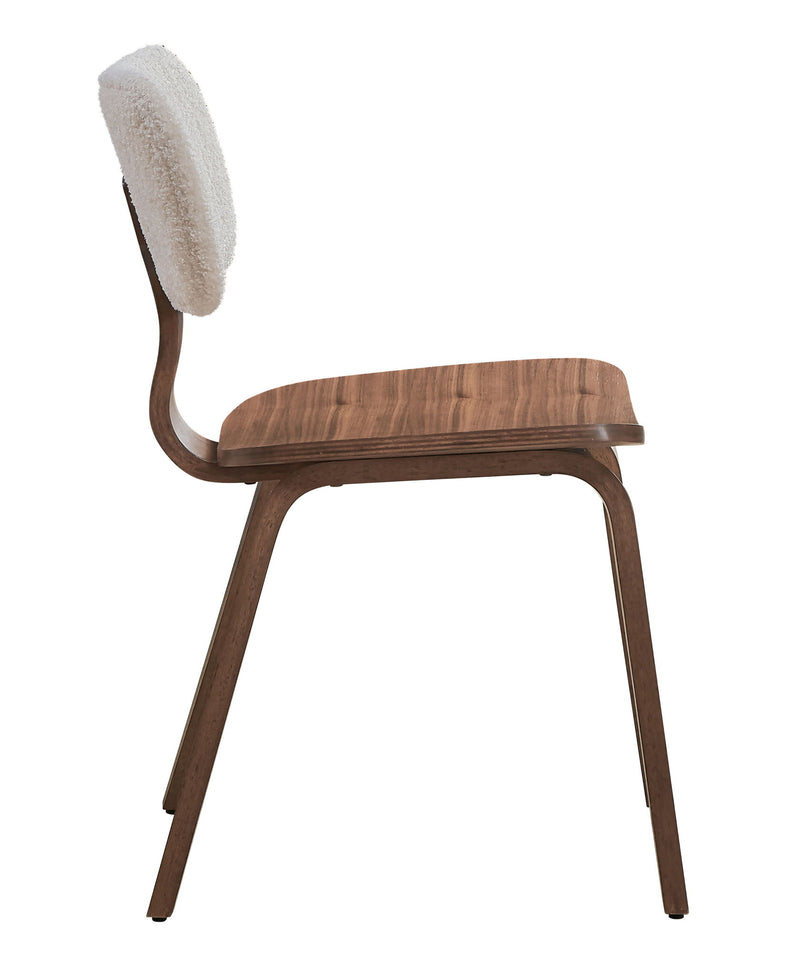 Fabric Open Back Dining Side Chairs (Set of 2) - Green