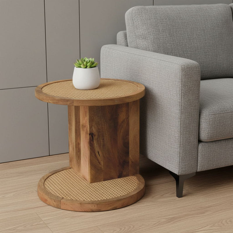 Solid Wood Wood End Table (719333) - Brown
