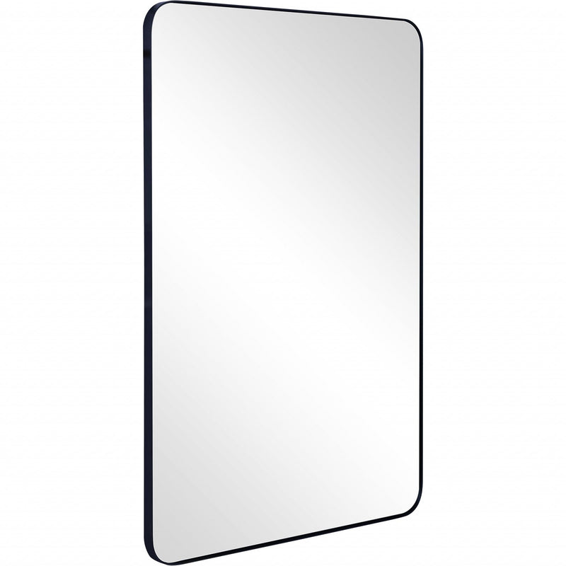 42" Metal Framed Accent Mirror - Black