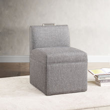 Load image into Gallery viewer, Della - Upholstered Castered Chair - Gray
