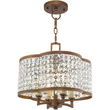 Load image into Gallery viewer, 14" Four Light Dimmable Chandelier With Shades - Bronze
