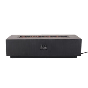 Modern Rectangle Fire Table 50,000 Btu
