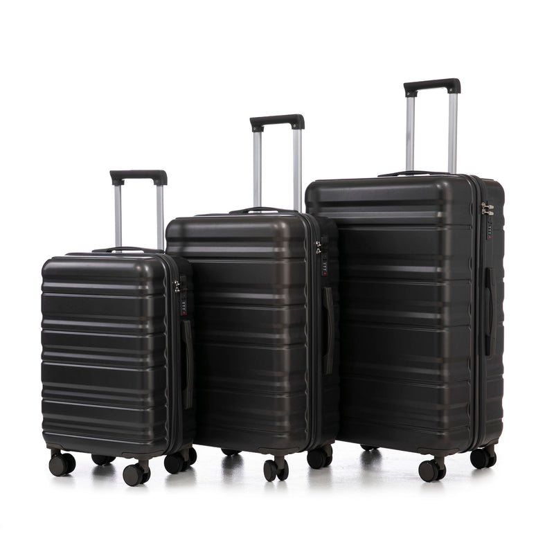 Tourist 3 Piece Luggage Set, Combination Lock, Durable Hard Shell With 360° Silent Wheels