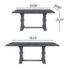 Load image into Gallery viewer, Devingo - Extendable Dining Table Rustic Style - Gray

