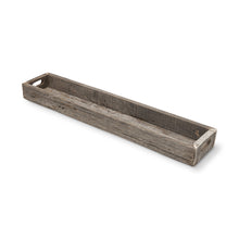 Load image into Gallery viewer, 36" Wood Indoor Outdoor Cracker Tray With Handles - Brown
