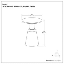 Load image into Gallery viewer, Leyla - Side Table - Antique Brass
