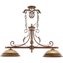 Load image into Gallery viewer, Two Light Metal Dimmable Chandelier With Shades - Bronze
