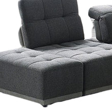 Load image into Gallery viewer, Polyester Modular U Shaped Seven Piece Corner Sectional - Gray
