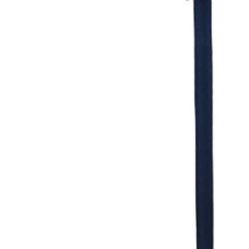 Traditional Shaped Floor Lamp With Drum Shade - Black / White