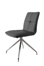 Load image into Gallery viewer, Upholstered Faux Leather Dining Side Chairs (Set of 2) - Silver / Gray
