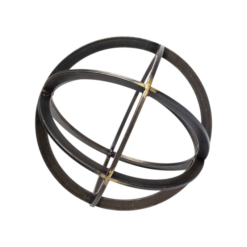 Round Tabletop Sculpture - Black