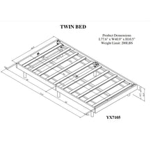 Load image into Gallery viewer, Modern Floating Platform Bed Frame
