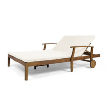 Load image into Gallery viewer, Etherealize - Outdoor Adjustable Double Chaise Lounge With Water Resistant Cushions
