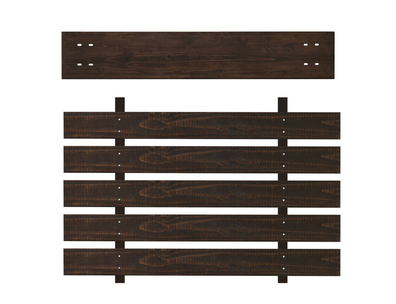 Bridge With Back Slats Component - Dark Brown