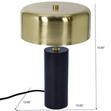 Load image into Gallery viewer, Desk Lamp With Drum Shade - Black
