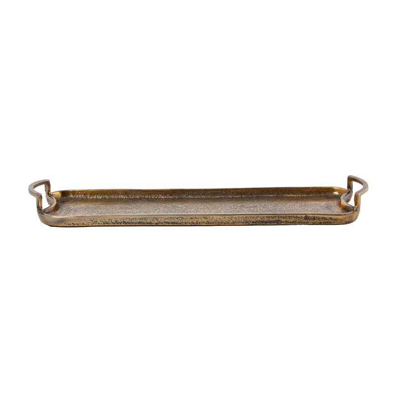 21" Cast Iron Vanity Tray - Antiqued Gold