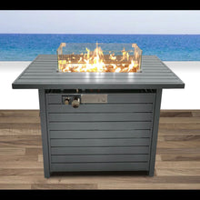 Load image into Gallery viewer, Propane Fire Pit Table With Lid - Gray
