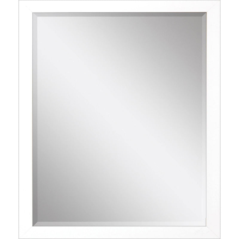 31" Framed Accent Mirror - White