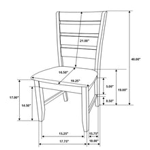 Load image into Gallery viewer, Padded Seat Side Chairs With Tapered Slats (Set of 2)
