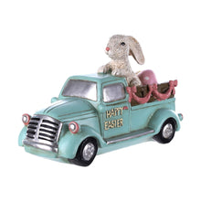 Load image into Gallery viewer, Happy Easter Bunny Car Figurine - Aqua
