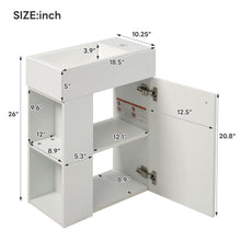 Load image into Gallery viewer, Floating Bathroom Vanity With Resin Basin, Left Side Storage - White
