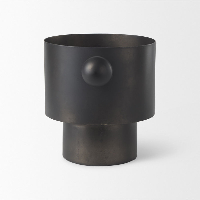 Round Table Vase (729957) - Black