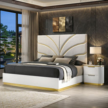 Load image into Gallery viewer, Giovanni - Bed With Oversized Upholstered Headboard
