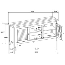 Load image into Gallery viewer, Sutter - 2 Door TV Stand With Mission Design - Dark Brown
