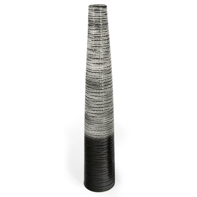 Ombre Tapered Floor Vase (576742) - Black / Gray