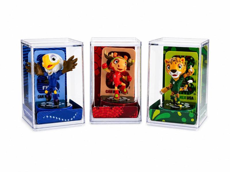 Fifa 2026" World Cup Collectible Mascot Vinyl Figurines (Set of 3) - Red