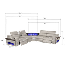 Load image into Gallery viewer, Nova - Sectional With Bluetooth Speaker, LED And Lifting Wine Cabinet
